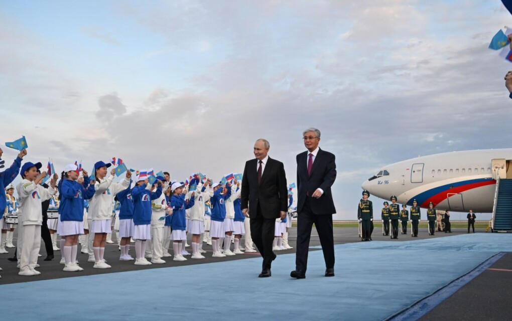 Президент России Владимир Путин прибыл в Казахстан с государственным визитом