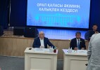 На отчетной встрече с населением акима Уральска обсудили благоустройство дворовых территорий