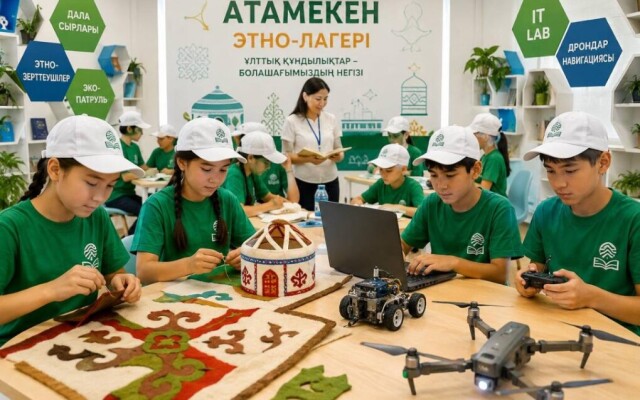«Келешек мектептері»: школьники совмещают летний отдых с обучением и творчеством