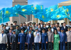 В Уральске состоялась торжественная церемония поднятия флага Республики Казахстан