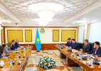 Олжас Бектенов ҚР Президенті жанындағы Шетелдік инвесторлар кеңесінің алдағы отырысына қатысушылармен бірқатар кездесу өткізді