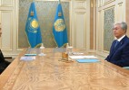 Президент Қасым-Жомарт Тоқаев Жоғары аудиторлық палата төрағасы Әлихан Смайыловты қабылдады