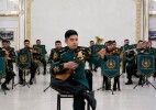 Ұлттық ұлан оркестрі домбыра күніне тарту жасады