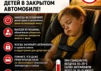 Рекомендации родителям: не оставляйте детей в закрытом автомобиле