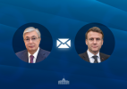 Глава государства направил поздравительную телеграмму Президенту Франции