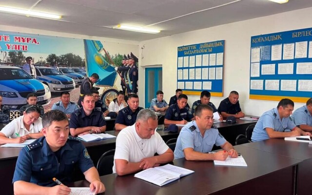Шыңғырлау аудандық полициясында «Заң және тәртіп» тұжырымдамасы түсіндірілді