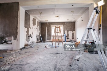 Room getting renovating before moving in.