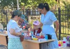 Бөрлі ауданы: Ақсу ауылында сайлаушылар жәрмеңкеге қатысып, Пугачевте ұлттық ойындардан сынға түсті