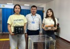 Ақсайда алғаш рет дауыс бергендерге сыйлық табысталды