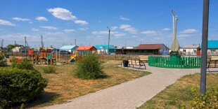 Центральный парк села Каратобе преобразовался