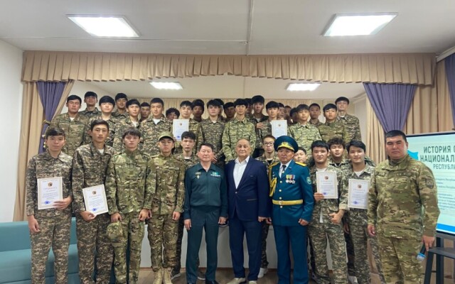 Урок мужества провели в школе г.Уральска
