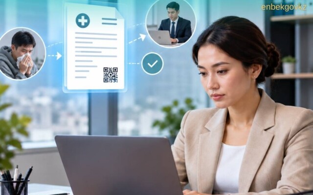 Через HR Enbek работодателям направили более 310 тысяч больничных