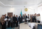 Ақжайық ауданында санитариялық сала мамандарына құрмет көрсетілді