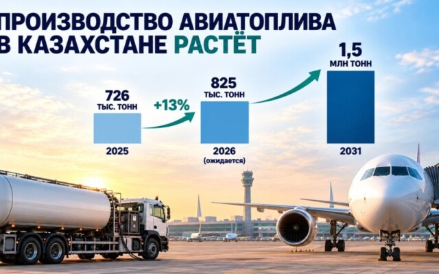 825 тыс. тонн: Казахстан планирует перевыполнить план по производству авиатоплива