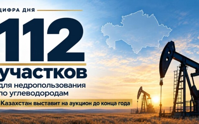 Казахстан до конца года выставит на аукцион 112 участков для недропользования