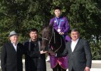 Тасқала ауданында Азия ойындарының чемпионы Қадырбек Шынбаевты қарсы алды