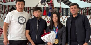 Казталов ауданында чемпионға құрмет көрсетті