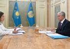 Президент Қаржы нарығын реттеу және дамыту агенттігінің төрағасы Мәдина Әбілқасымованы қабылдады