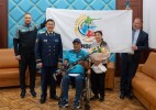 Берік Асылов Азия пара ойындарының жеңімпазы Еркін Ғаббасовты құттықтады