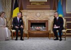 Глава государства встретил в столичном аэропорту Короля бельгийцев Филиппа и Королеву Матильду