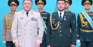 Военнослужащий Национальной гвардии стал первым обладателем медали «Ғазиз Байтасов»