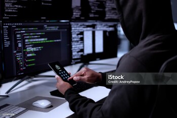 Cyber Criminal Using Stolen Cellphone To Hack Data And Steal.